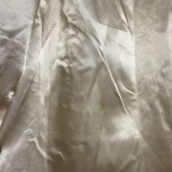 Abercrombie & Fitch Women’s White Faux Fur Coat Size Medium Longline Jacket - Picture 9 of 9